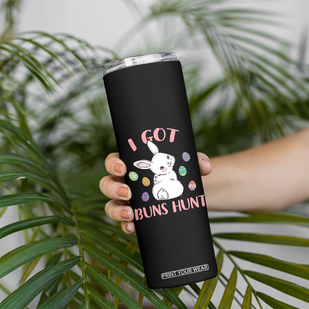 Rabbit Easter Bunny Sunglasses Skinny Tumbler I Got Buns Hun Funny Jokes TS10 Print Your Wear