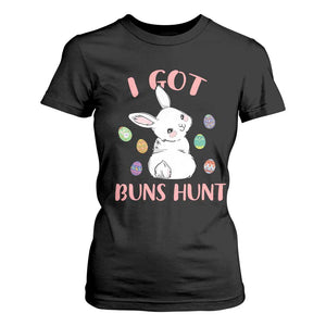 Rabbit Easter Bunny Sunglasses T Shirt For Women I Got Buns Hun Funny Jokes TS10 Black Print Your Wear