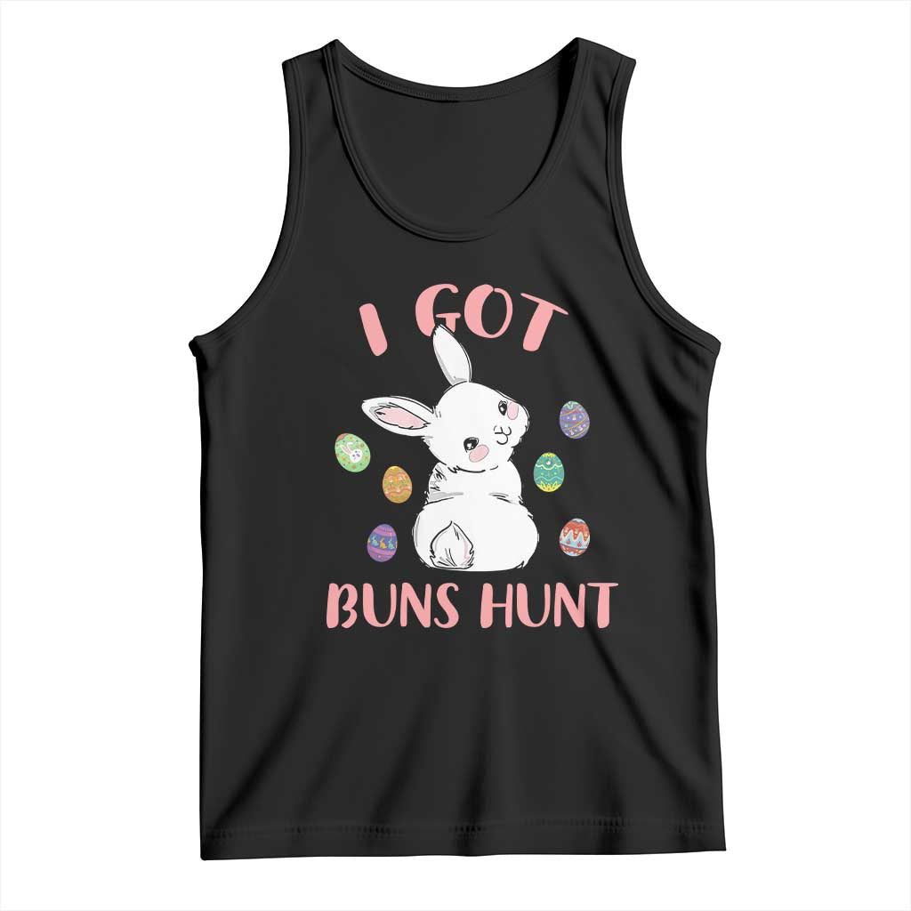 Rabbit Easter Bunny Sunglasses Tank Top I Got Buns Hun Funny Jokes TS10 Black Print Your Wear