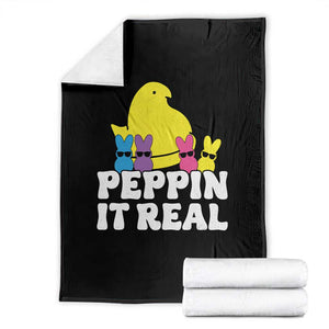 Easter Bunny Throw Blanket Peepin It Real Rabbit Candy Easter TS10 Black Print Your Wear