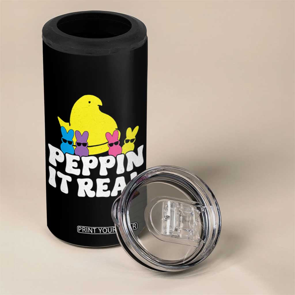 Easter Bunny 4 in 1 Can Cooler Tumbler Peepin It Real Rabbit Candy Easter TS10 Print Your Wear