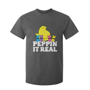 Easter Bunny T Shirt For Kid Peepin It Real Rabbit Candy Easter TS10 Dark Heather Print Your Wear