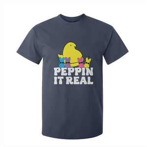 Easter Bunny T Shirt For Kid Peepin It Real Rabbit Candy Easter TS10 Navy Print Your Wear