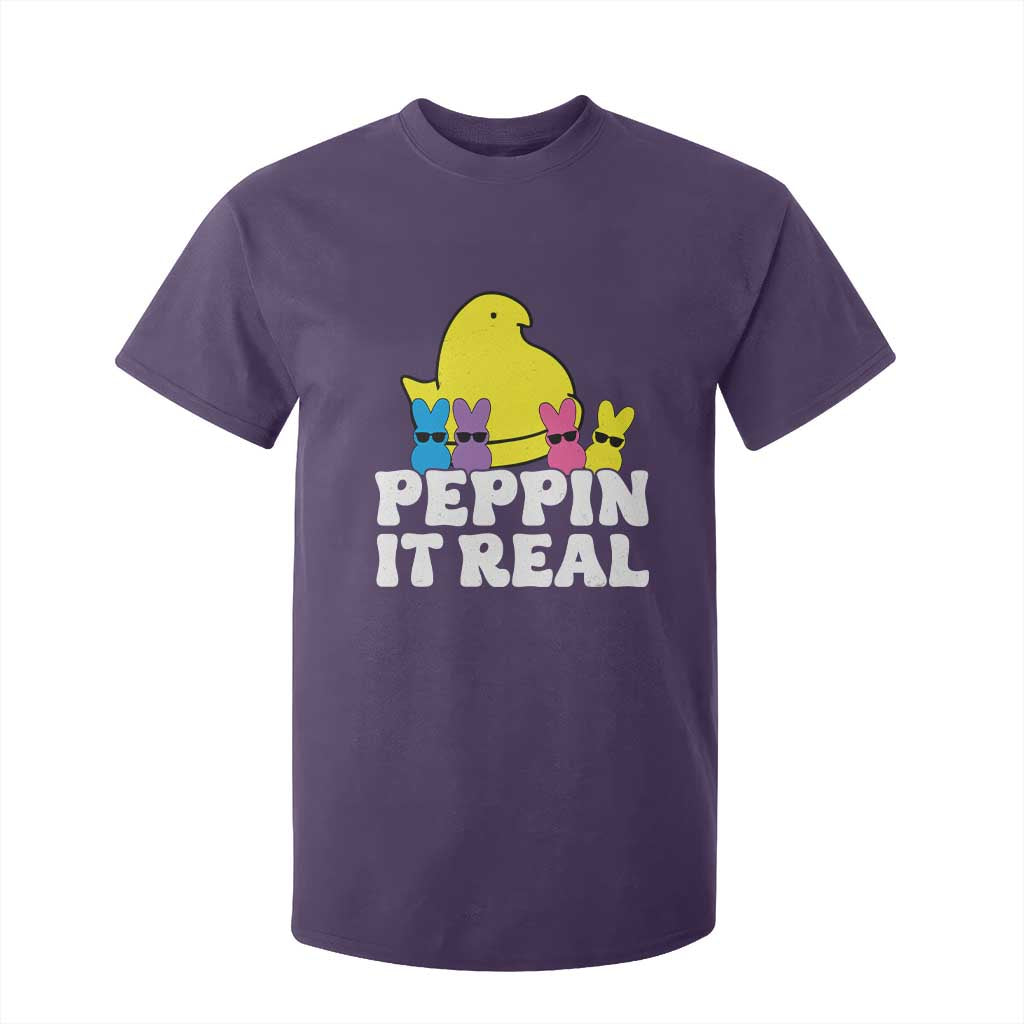 Easter Bunny T Shirt For Kid Peepin It Real Rabbit Candy Easter TS10 Purple Print Your Wear
