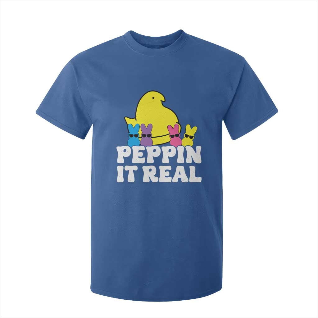 Easter Bunny T Shirt For Kid Peepin It Real Rabbit Candy Easter TS10 Royal Blue Print Your Wear