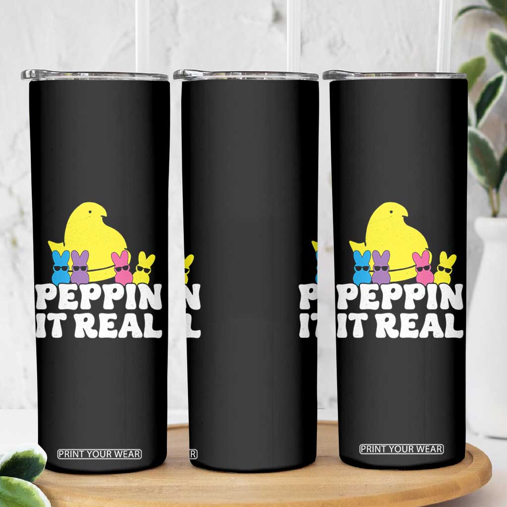 Easter Bunny Skinny Tumbler Peepin It Real Rabbit Candy Easter TS10 Print Your Wear