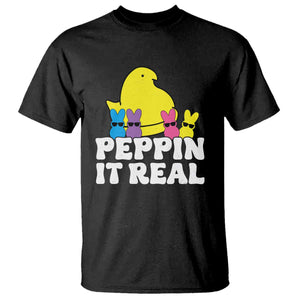 Easter Bunny T Shirt Peepin It Real Rabbit Candy Easter TS10 Black Print Your Wear