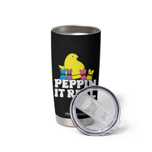 Easter Bunny Tumbler Cup Peepin It Real Rabbit Candy Easter TS10 Print Your Wear