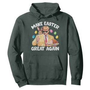 Easter Trump Hoodie Make Easter Great Again TS10 Dark Forest Green Print Your Wear