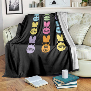 Easter Bruh Throw Blanket Gen Alpha Slang Skibidi Rizz Cute Bunny TS10 Print Your Wear
