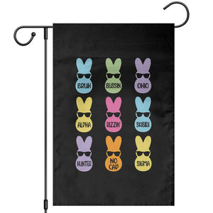Easter Bruh Garden Flag Gen Alpha Slang Skibidi Rizz Cute Bunny TS10 Black Print Your Wear
