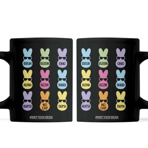 Easter Bruh Coffee Mug Gen Alpha Slang Skibidi Rizz Cute Bunny TS10 Black Print Your Wear