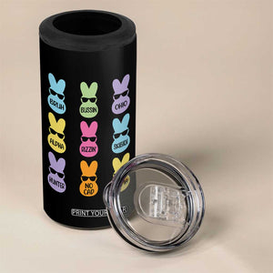 Easter Bruh 4 in 1 Can Cooler Tumbler Gen Alpha Slang Skibidi Rizz Cute Bunny TS10 Print Your Wear