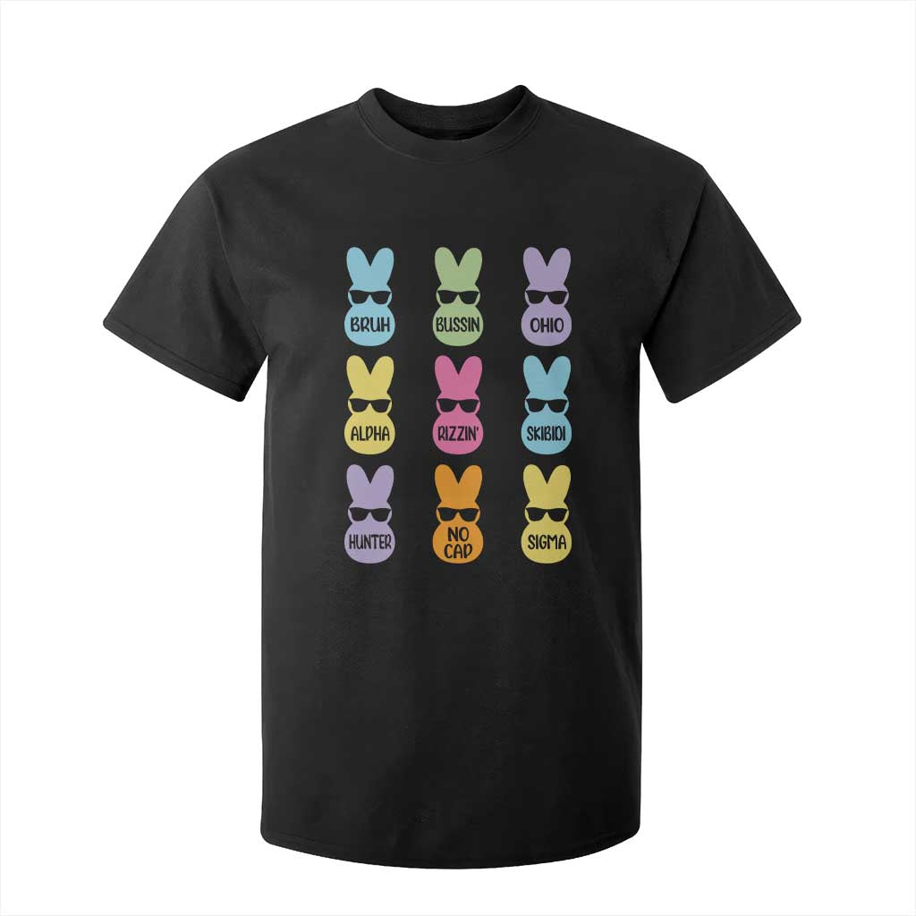 Easter Bruh T Shirt For Kid Gen Alpha Slang Skibidi Rizz Cute Bunny TS10 Black Print Your Wear