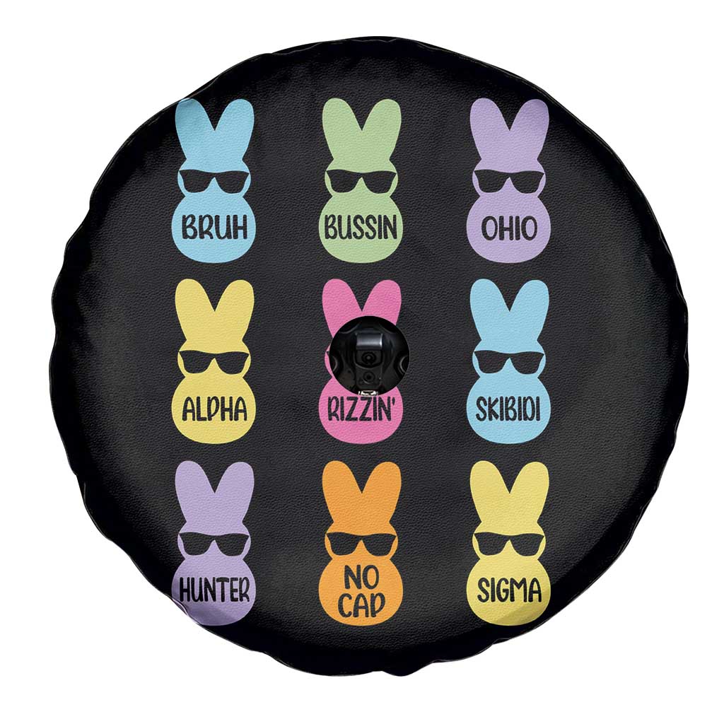 Easter Bruh Spare Tire Cover Gen Alpha Slang Skibidi Rizz Cute Bunny TS10 Print Your Wear