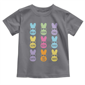 Easter Bruh Toddler T Shirt Gen Alpha Slang Skibidi Rizz Cute Bunny TS10 Charcoal Print Your Wear