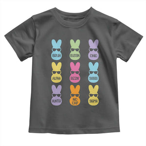 Easter Bruh Toddler T Shirt Gen Alpha Slang Skibidi Rizz Cute Bunny TS10 Dark Heather Print Your Wear