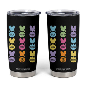 Easter Bruh Tumbler Cup Gen Alpha Slang Skibidi Rizz Cute Bunny TS10 Black Print Your Wear