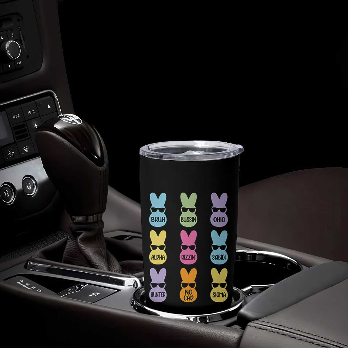 Easter Bruh Tumbler Cup Gen Alpha Slang Skibidi Rizz Cute Bunny TS10 Print Your Wear