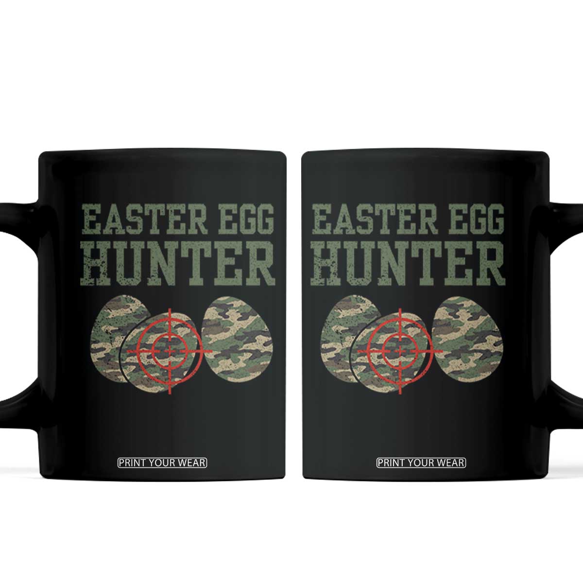 Easter Egg Hunter Coffee Mug Camo Funny Hunting TS10 Black Print Your Wear