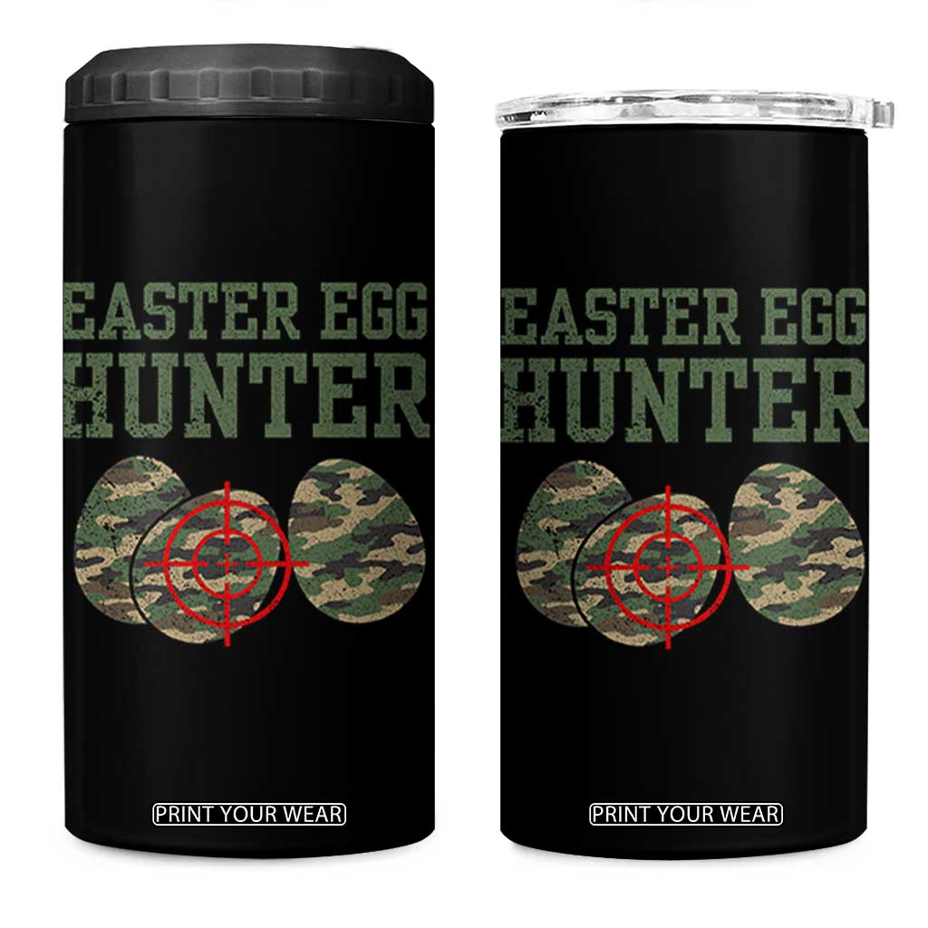 Easter Egg Hunter 4 in 1 Can Cooler Tumbler Camo Funny Hunting TS10 One Size: 16 oz Black Print Your Wear