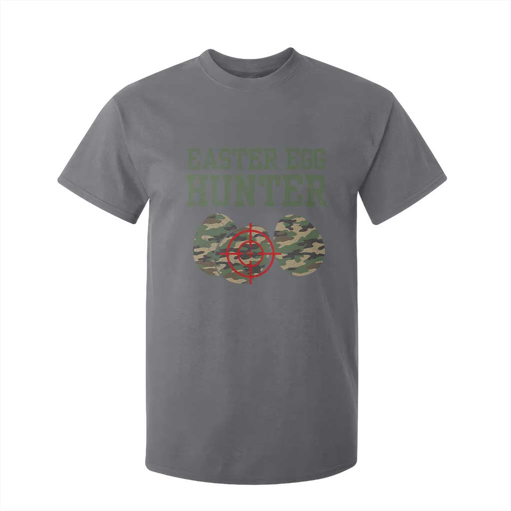 Easter Egg Hunter T Shirt For Kid Camo Funny Hunting TS10 Charcoal Print Your Wear