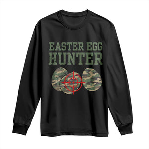 Easter Egg Hunter Long Sleeve Shirt Camo Funny Hunting TS10 Black Print Your Wear