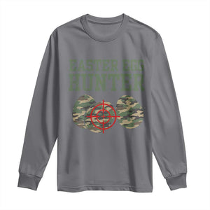 Easter Egg Hunter Long Sleeve Shirt Camo Funny Hunting TS10 Charcoal Print Your Wear