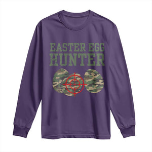 Easter Egg Hunter Long Sleeve Shirt Camo Funny Hunting TS10 Purple Print Your Wear