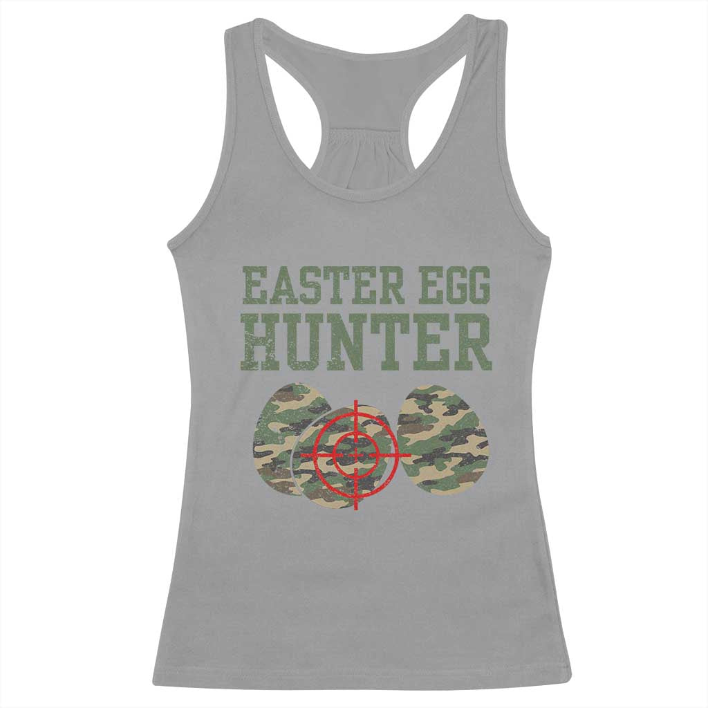 Easter Egg Hunter Racerback Tank Top Camo Funny Hunting TS10 Sport Gray Print Your Wear