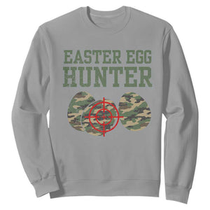 Easter Egg Hunter Sweatshirt Camo Funny Hunting TS10 Sport Gray Print Your Wear