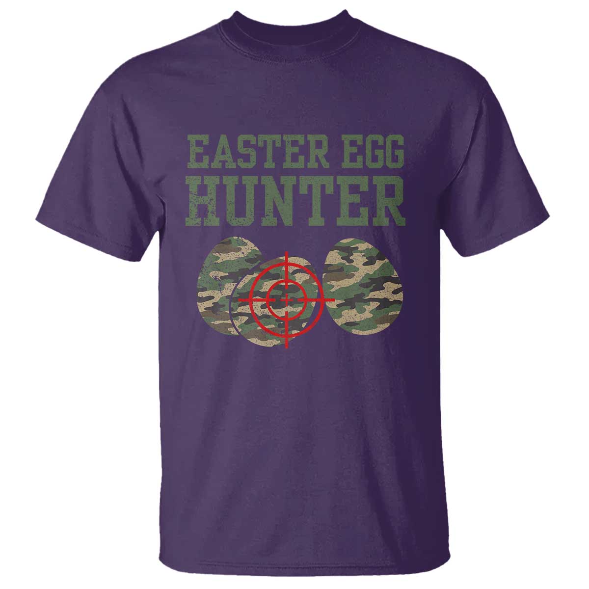 Easter Egg Hunter T Shirt Camo Funny Hunting TS10 Purple Print Your Wear