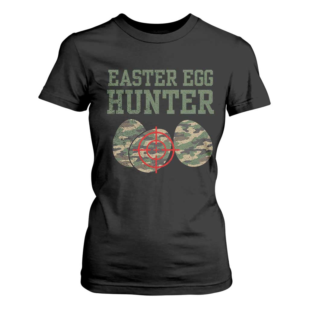 Easter Egg Hunter T Shirt For Women Camo Funny Hunting TS10 Black Print Your Wear