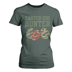 Easter Egg Hunter T Shirt For Women Camo Funny Hunting TS10 Dark Forest Green Print Your Wear