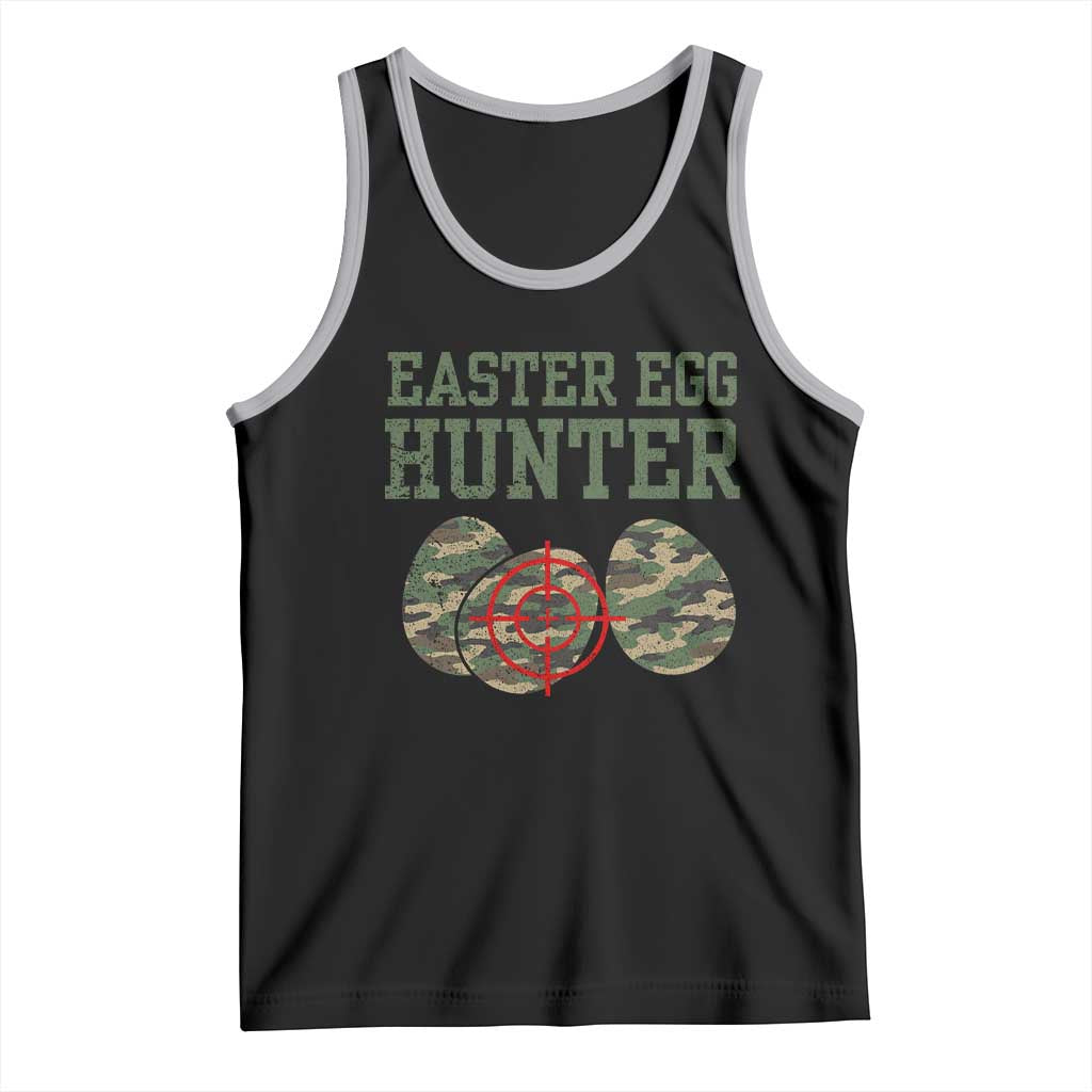 Easter Egg Hunter Tank Top Camo Funny Hunting TS10 Black Athletic Heather Print Your Wear