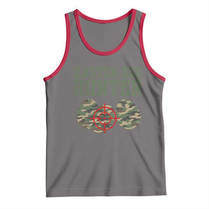Easter Egg Hunter Tank Top Camo Funny Hunting TS10 Deep Heather Red Print Your Wear