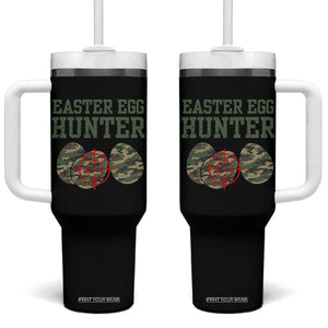 Easter Egg Hunter Tumbler With Handle Camo Funny Hunting TS10 One Size: 40 oz Black Print Your Wear