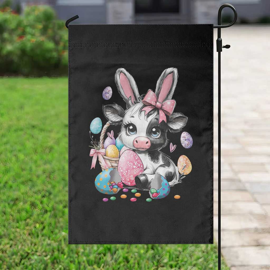 Easter Day Cow Garden Flag Cute Cow Bunny Heifer TS10 Print Your Wear