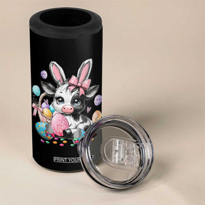 Easter Day Cow 4 in 1 Can Cooler Tumbler Cute Cow Bunny Heifer TS10 Print Your Wear
