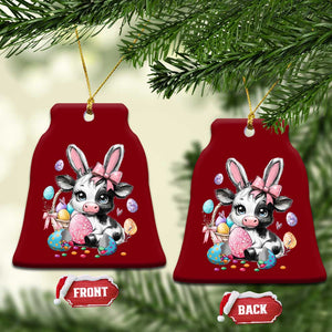 Easter Day Cow Ceramic Ornament Cute Cow Bunny Heifer TS10 Print Your Wear