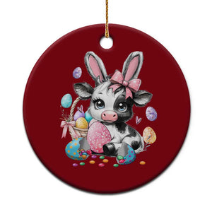 Easter Day Cow Ceramic Ornament Cute Cow Bunny Heifer TS10 1pc Red Print Your Wear
