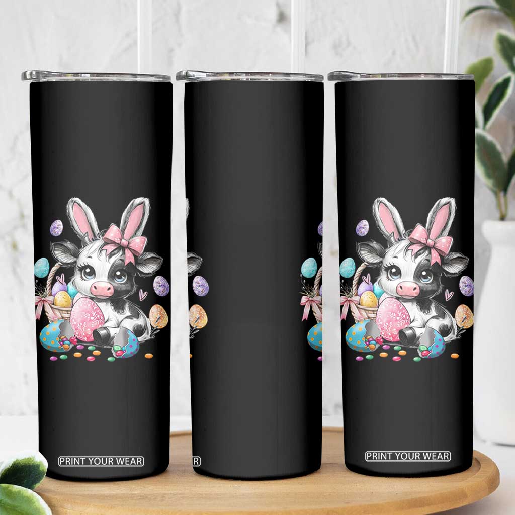 Easter Day Cow Skinny Tumbler Cute Cow Bunny Heifer TS10 Print Your Wear