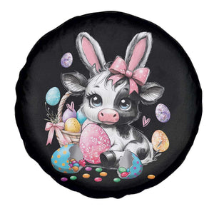 Easter Day Cow Spare Tire Cover Cute Cow Bunny Heifer TS10 Print Your Wear