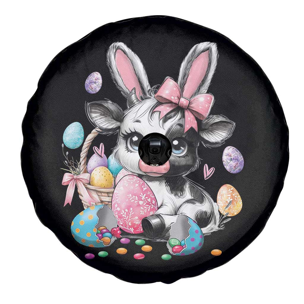 Easter Day Cow Spare Tire Cover Cute Cow Bunny Heifer TS10 Print Your Wear