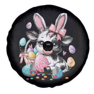 Easter Day Cow Spare Tire Cover Cute Cow Bunny Heifer TS10 Print Your Wear