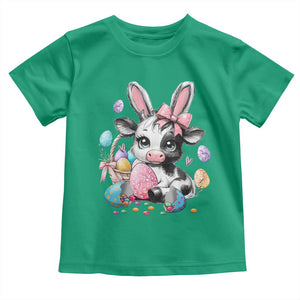 Easter Day Cow Toddler T Shirt Cute Cow Bunny Heifer TS10 Irish Green Print Your Wear