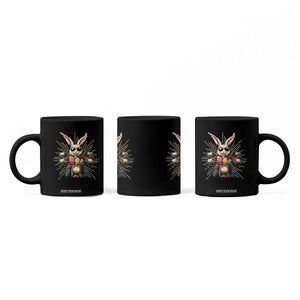 Biker Bunny Coffee Mug Retro Easter Day Rabbit Ride Motorcycles Motorbike TS10 Print Your Wear