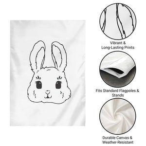 Cute Bunny Garden Flag Kawaii Rabbit Happy Easter Day TS10 Print Your Wear