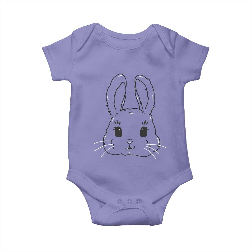 Cute Bunny Baby Onesie Kawaii Rabbit Happy Easter Day TS10 Violet Print Your Wear