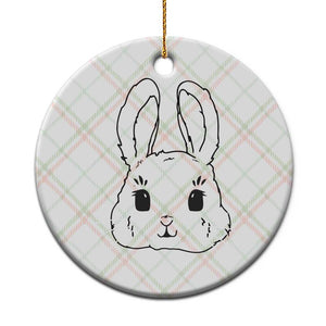 Cute Bunny Ceramic Ornament Kawaii Rabbit Happy Easter Day TS10 1pc Christmas Plaid Print Your Wear
